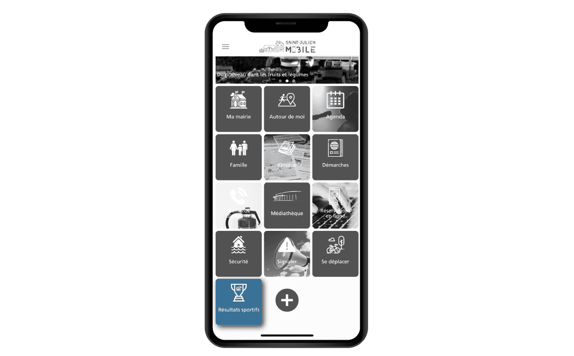 Application mobile d'une ville