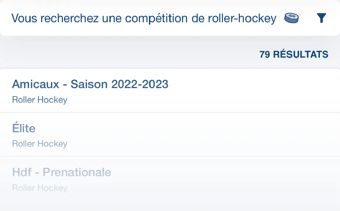 Image de recherche des compétitions de roller-hockey sur Score'n'co