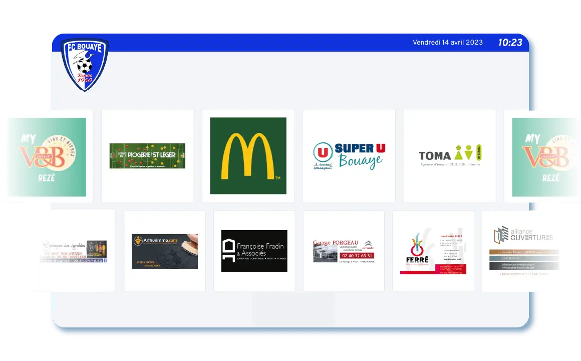 Liste des logos des partenaires du club du FC Bouaye 